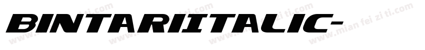 BintariItalic字体转换