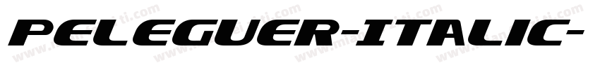 Peleguer-Italic字体转换