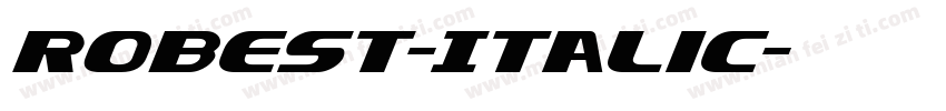 Robest-Italic字体转换