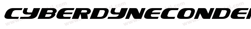 cyberdynecondensedItalic字体转换