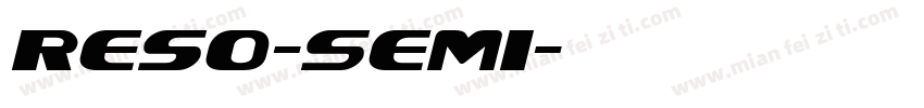 Reso-Semi字体转换