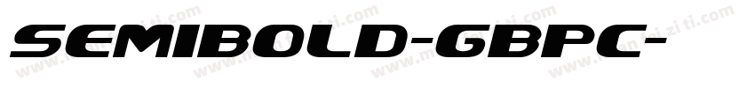 SemiBold-GBpc字体转换