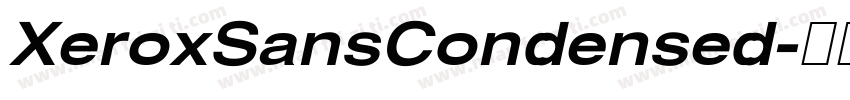 XeroxSansCondensed字体转换