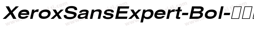 XeroxSansExpert-Bol字体转换
