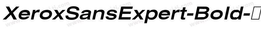 XeroxSansExpert-Bold字体转换