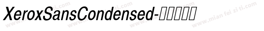 XeroxSansCondensed字体转换