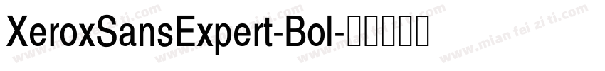 XeroxSansExpert-Bol字体转换