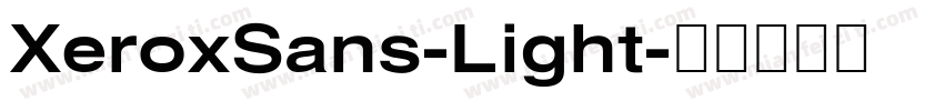XeroxSans-Light字体转换