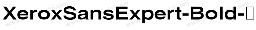 XeroxSansExpert-Bold字体转换