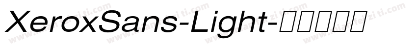 XeroxSans-Light字体转换