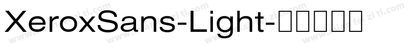 XeroxSans-Light字体转换