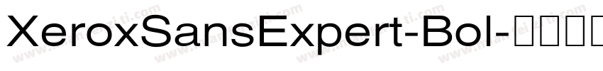 XeroxSansExpert-Bol字体转换