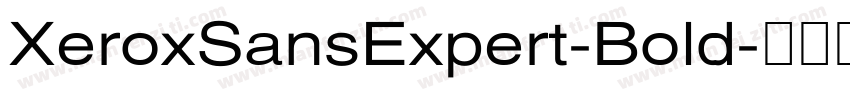 XeroxSansExpert-Bold字体转换