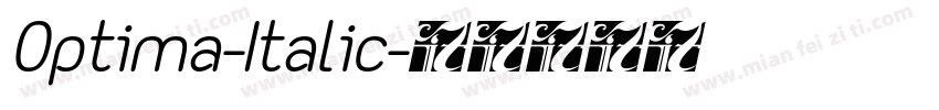 0ptima-Italic字体转换