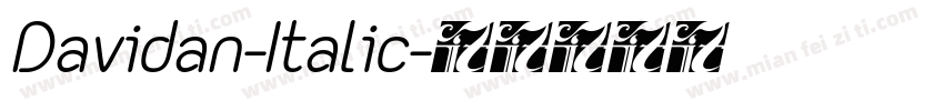 Davidan-Italic字体转换