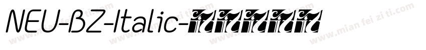 NEU-BZ-Italic字体转换