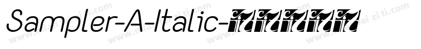 Sampler-A-Italic字体转换