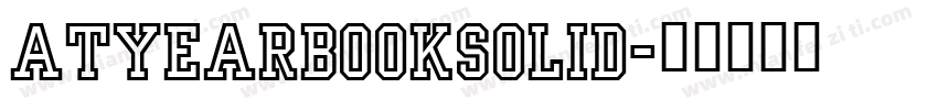 ATYearbookSolid字体转换