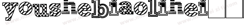 youshebiaolihei字体转换