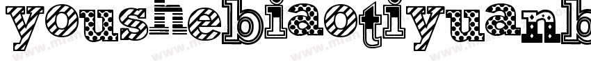 youshebiaotiyuanbg字体转换