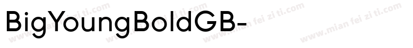 BigYoungBoldGB字体转换