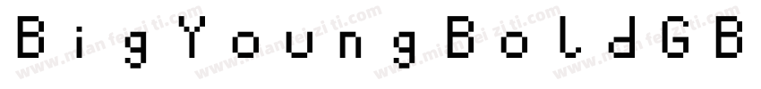 BigYoungBoldGB2字体转换