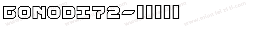 BONODI72字体转换