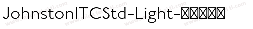 JohnstonITCStd-Light字体转换