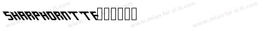SharpHornttf字体转换