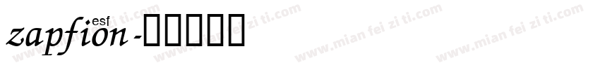 zapfion字体转换