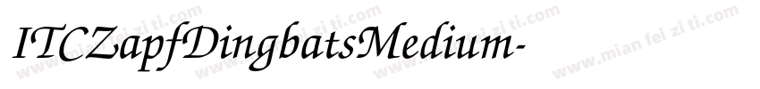 ITCZapfDingbatsMedium字体转换