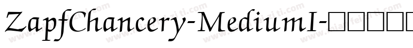 ZapfChancery-MediumI字体转换