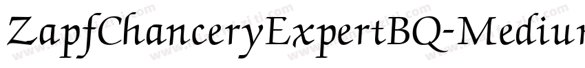 ZapfChanceryExpertBQ-Medium字体转换