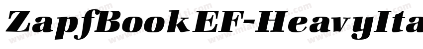 ZapfBookEF-HeavyItalic字体转换