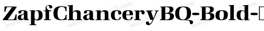ZapfChanceryBQ-Bold字体转换