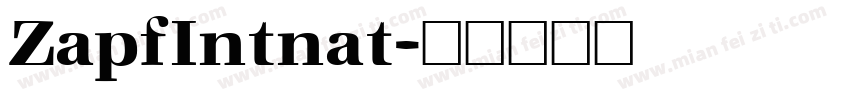 ZapfIntnat字体转换