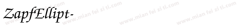 ZapfEllipt字体转换