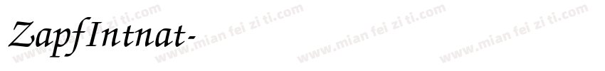 ZapfIntnat字体转换