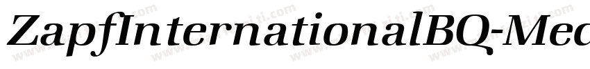 ZapfInternationalBQ-MediumItalic字体转换