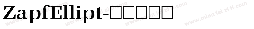 ZapfEllipt字体转换