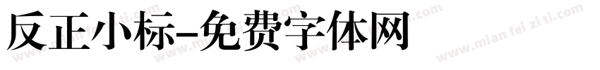 反正小标字体转换