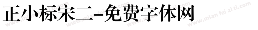 正小标宋二字体转换