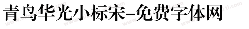 青鸟华光小标宋字体转换