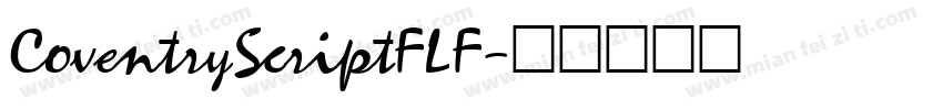 CoventryScriptFLF字体转换