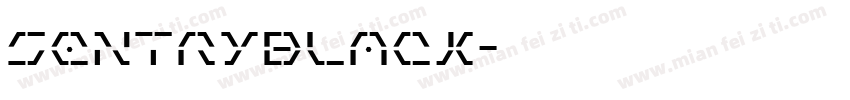 SentryBlack字体转换