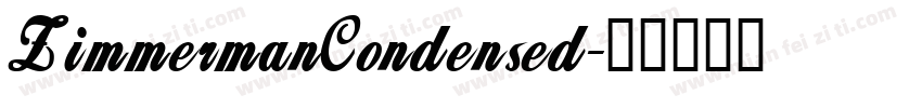 ZimmermanCondensed字体转换