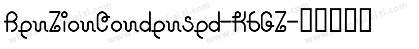 BenZionCondensed-K6GZ字体转换