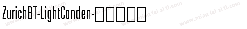 ZurichBT-LightConden字体转换