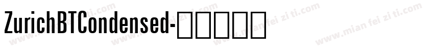 ZurichBTCondensed字体转换