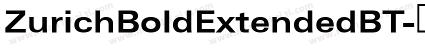 ZurichBoldExtendedBT字体转换